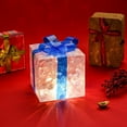 thumbnail image 1 of Blueek Christmas Lighted Gift Boxes, Light Up Present Boxes, Plug in Lighted Xmas Boxes for Outdoor Indoor Christmas Tree, Yard, Home Decor, 1 of 5