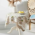 thumbnail image 1 of Blueek Colorful Cotton Linen Tablecloth 24x24 Inch - Durable & Heat Resistant, Perfect for Dining & Coffee Tables, Home Decor,Green leaf, 1 of 6