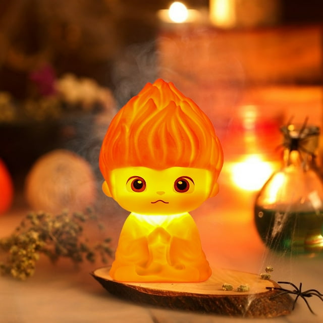 Blueek Cute Boy Table Lamp, Portable Rechargeable Bedside Night Light