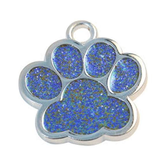 Blueek Cute Mini Shine Paw Dog Cat Id Name Tags Pet Jewelry Necklace