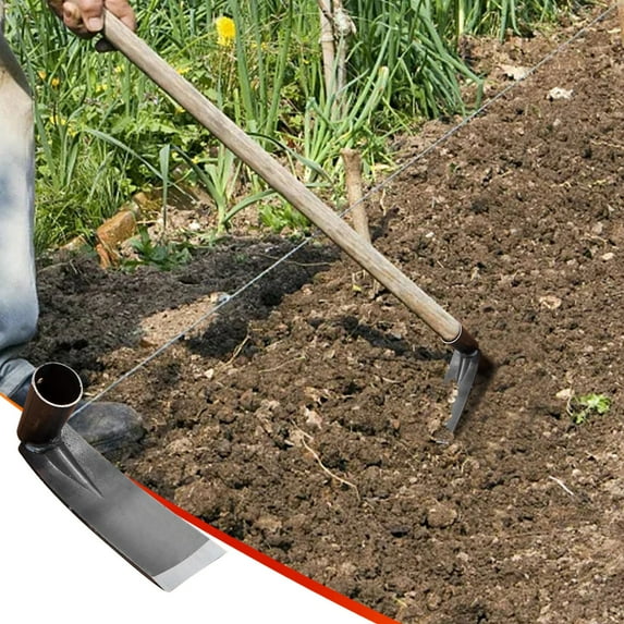 Blueek Durable Manganese Steel Weeding Hoe - Versatile Garden Tool for Precise Planting & DIY Tasks