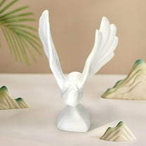 Blueek European Style Resin Sculpture Ornament - 7.5 Inch - Luxurious Foyer & Living Room Decor, Classic Art Design,White