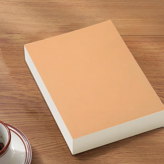 Blueek Extra Thick 500 Pages Blank Notebook, Tearable Sketchbook for Students, Designers & Office Workers - Portable Drawing Book(Khaki)