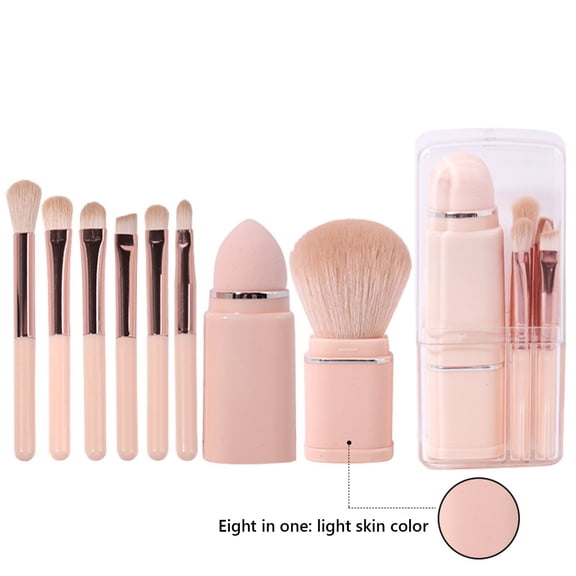 Blueek Makeup Brush Mini Portable Retractable Blush Brush Eye Shadow Brush Makeup Brush