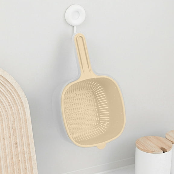 Blueek Mini Double-Layer Kitchen Colander - Handheld Strainer Basket for Easy Draining & Space-Saving Storage – Perfect Food Filter