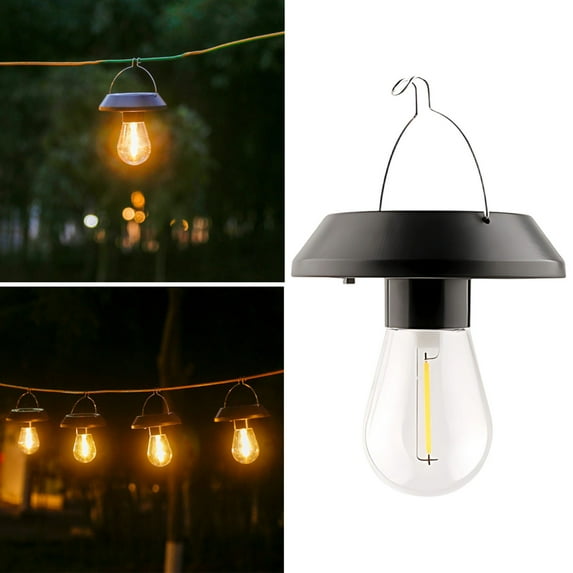 Blueek Outdoor Solar Hanging Pendant Lamp - Waterproof LED Light for Balcony, Terrace, Courtyard - Energy Efficient and Easy Install,3.6"