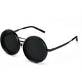 thumbnail image 1 of Blueek Polarized Adjustable Tint Round Sunglasses for Men, Versatile Anti-Glare Eyewear with High-Quality Lenses(Black), 1 of 9