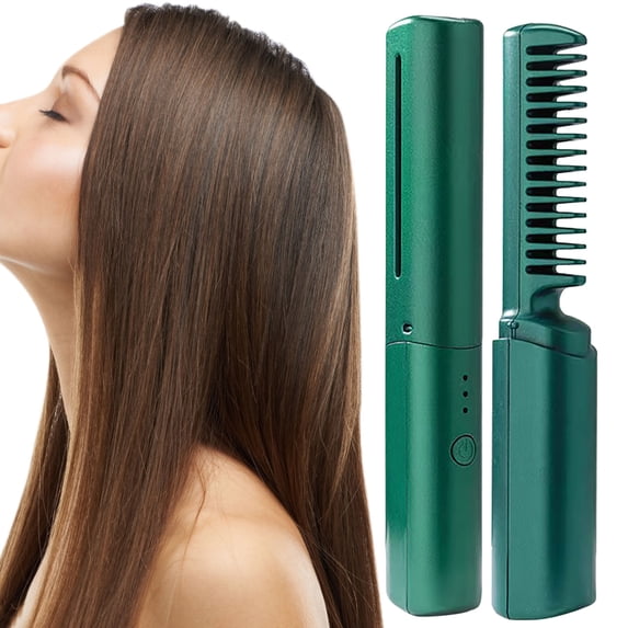 Blueek Rechargeable Mini Hair Straightener, New Portable Hair Straightener Cordless, Three Adjustments Travel Hair Straightener, for Soft Thinning Curly Hair Straightener Iron