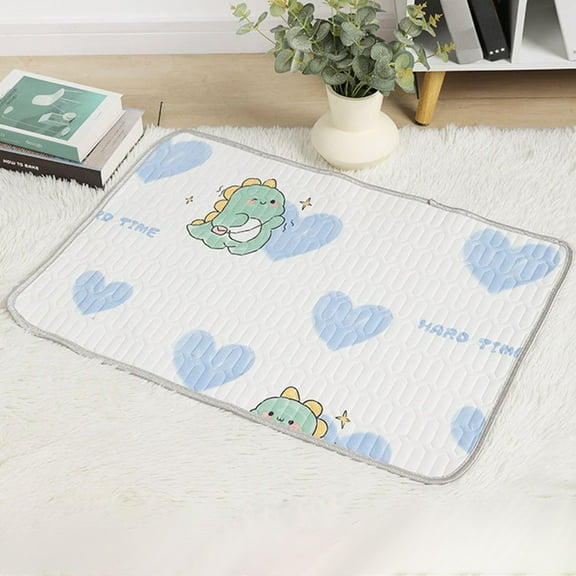 Blueek Small Pet Cooling Mat for Dogs and Cats, 19"x15" Summer Bed Pad, Ice Silk Universal Cooler, Comfortable Sleeping Blanket