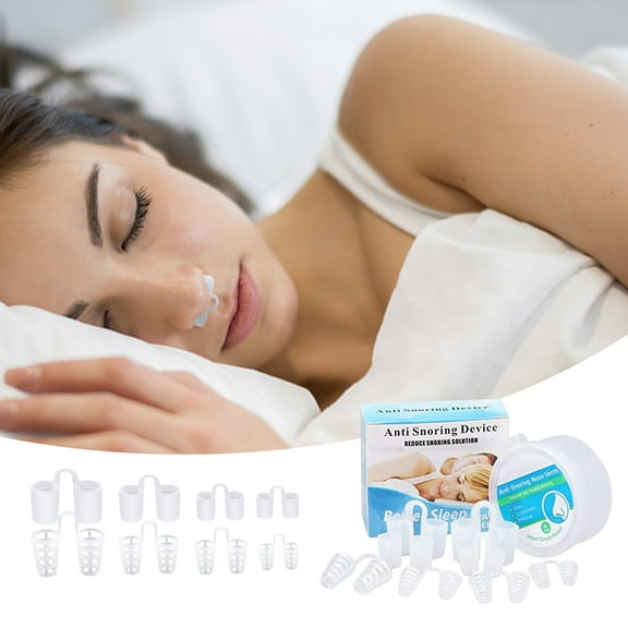 Blueek Snoring Plugs 8 Snoring Nose Clips Magnetic Nose Dilator Snoring Splints Nose Separator Instant Snoring Assist