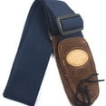 thumbnail image 1 of Blueek Soft Cotton Guitar Strap with Leather Ends - Adjustable Length, Comfortable for All Guitars - Perfect for Musicians, 1 of 1
