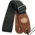 thumbnail image 1 of Blueek Soft Cotton Guitar Strap with Leather Ends - Adjustable Length, Comfortable for All Guitars - Perfect for Musicians(1#), 1 of 7
