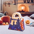 thumbnail image 1 of Blueek Spooky Halloween Candy Bag with Pumpkin Design - Creative Trick-or-Treat Tote for Kids, Halloween Patterned Storage Bags Sweet Bags(5.12x4.72in,D), 1 of 9