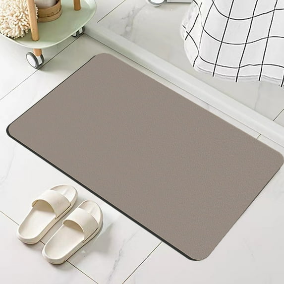 Blueek Super Absorbent Quick Dry Bath Mat 16"x24" Diatomaceous Earth Shower Mat Non-Slip Thin Bathroom Rug Fits Under Door for Bathroom Living Room Toilet