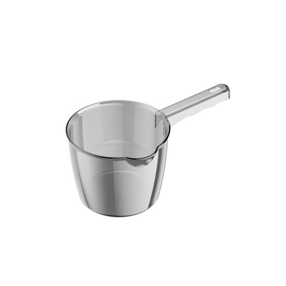 Blueek Transparent Plastic Water Ladle - Multifunctional Kitchen Spoon for Measuring, Cooking & Watering Plants, 3.5L,Gray