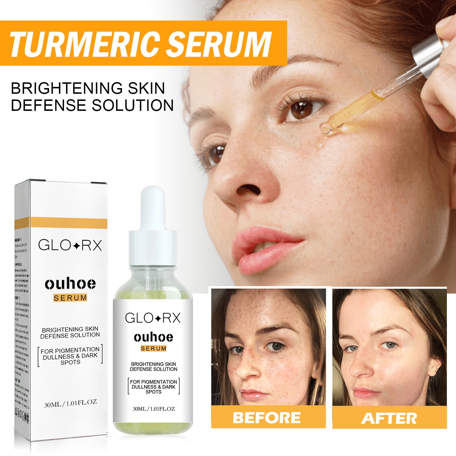 Blueek Turmeric Oil for Dark Spots, Dark Spot Corrector Face Serum