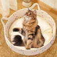 thumbnail image 1 of Blueek Woven Cat Basket Bed, Removable Washable Pet Mat, Cat & Dog Scratching Bed with Non-slip Design, Perfect for All Seasons, 18 Inch, 1 of 6