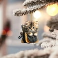 thumbnail image 1 of BlueekCute Cat Car Rearview Mirror Accessories, Acrylic Pendant Car Rear View Mirror Charm, Christmas Tree Hanging Ornament, Car Interior Accessories Decor Present for Window, 1 of 8