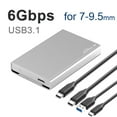 Blueendless 2.5 Inch Aluminum Hdd Case Ssd Hd External Hard Drive Sata