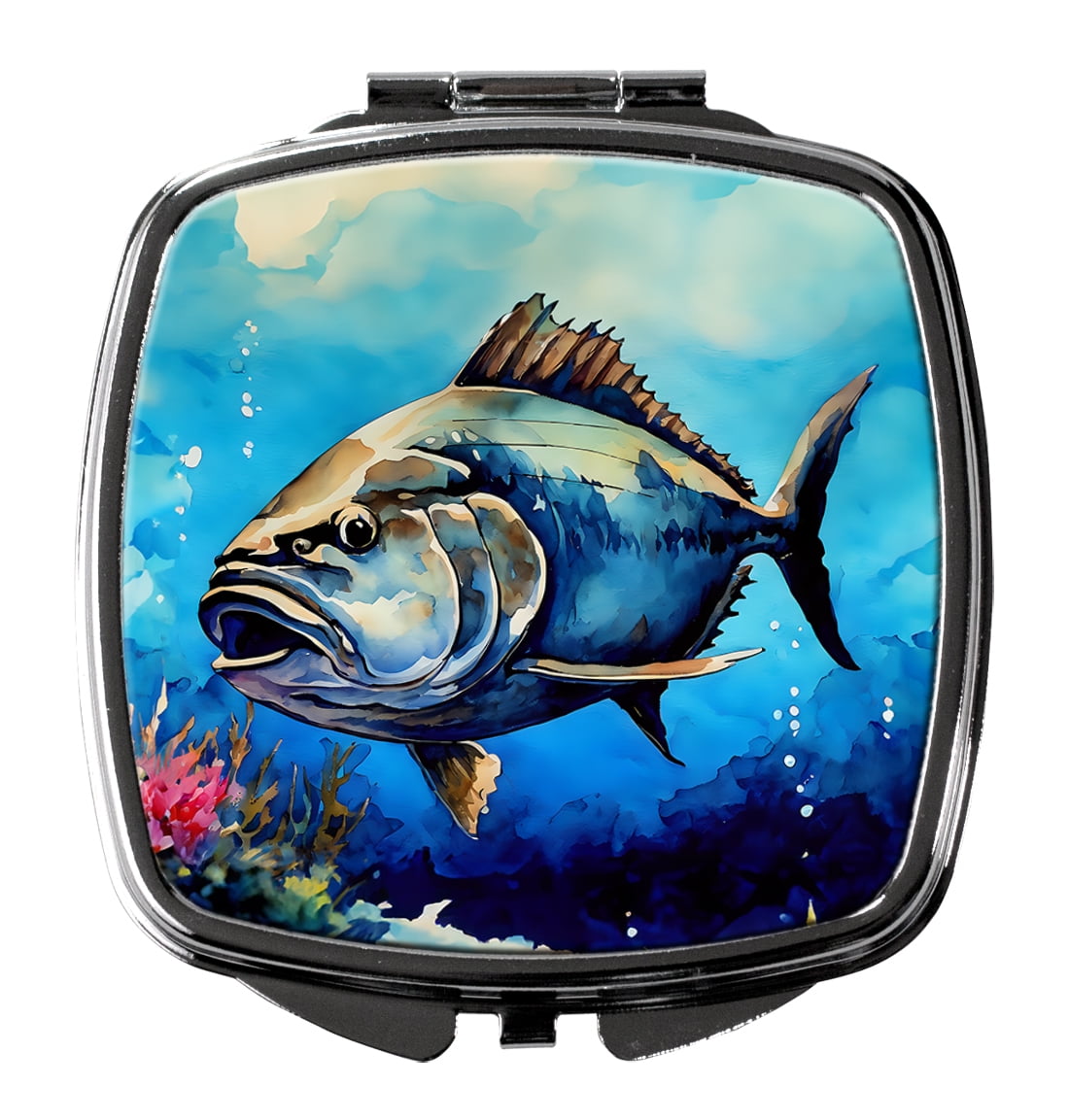 Bluefin Tuna Compact Mirror 2.75 in x 3 in