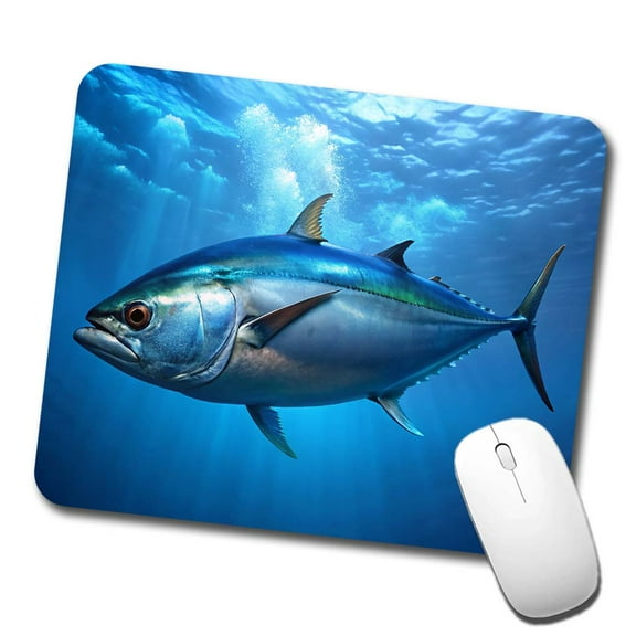Bluefin Tuna Fish Mouse Pad Low Profile Gaming Mat