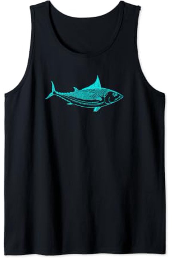 Bluefin Tuna Fish Tank Top Size S-3XL