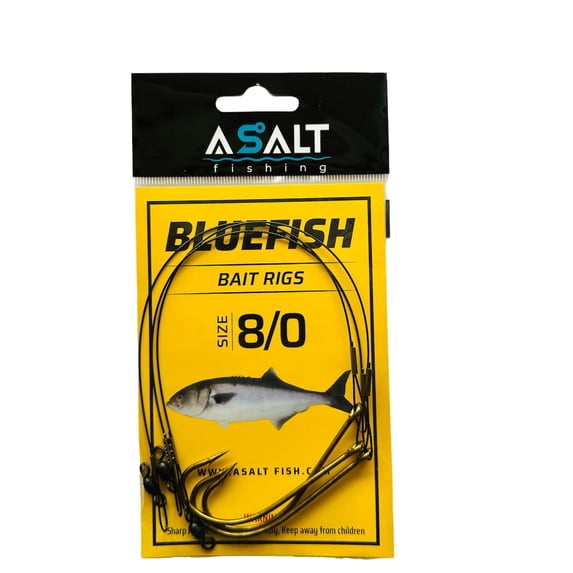 Asalt Fishing Standard 3 Piece Bluefish Bait Rigs