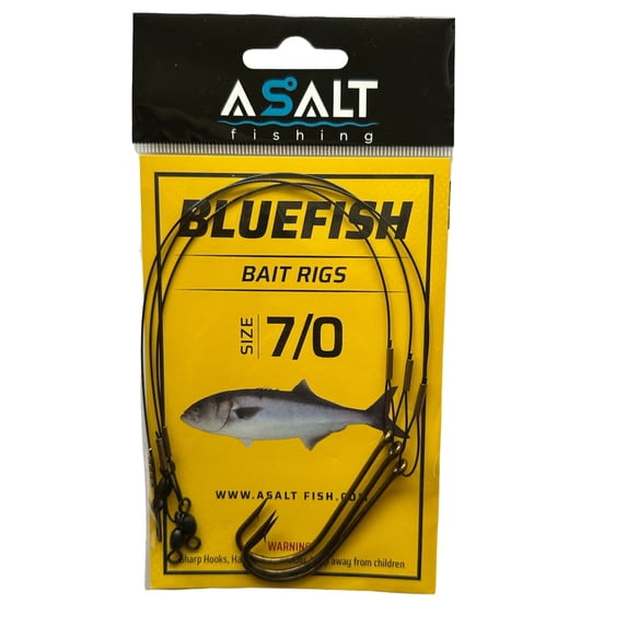 Asalt Fishing 3 Piece Bluefish Bait Rigs Size 7/0