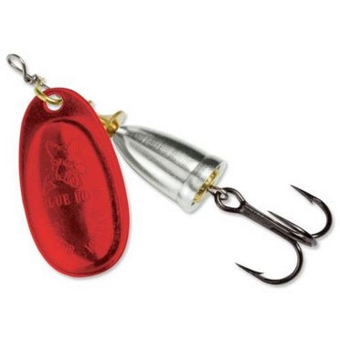 Blue Fox Classic Vibrax Spinner 1/8 Oz (3.5g) – Cuillère Tournante Rouge/Silver Flake – Lot De 7