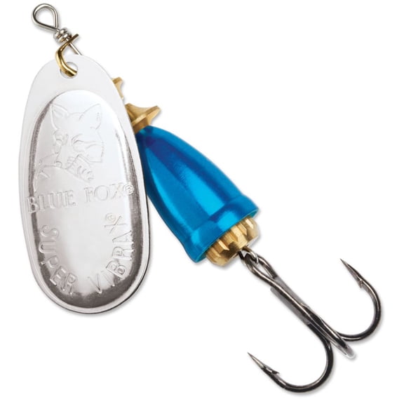 Blue Fox Classic Vibrax Spinner 00 Plated 7/64 Silver / Chrome Blue