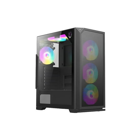 Bluegears b-Knights RGB Gaming Case include 6 x RGB 120mm Fans, Front Mesh Cover, and Side Tempered Glass for Extreme Cooling and Lighting Display specially designed for Fearsome Gamers