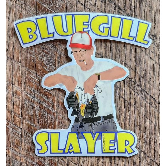 Ac Machine Sticker Bluegill Slayer Sticker Decal - Walmart.com