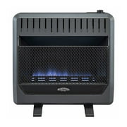 Bluegrass Living Propane Gas Vent Free Blue Flame Gas Space Heater With Blower and Base Feet - 30,000 BTU, T-Stat Control - Model# B30TPB-BB