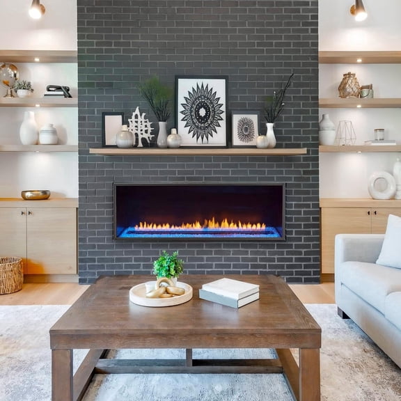Bluegrass Living Envision Vent Free Linear Propane Gas Fireplace - 48 Inch, Remote Control - Model# BVFIL48LRT