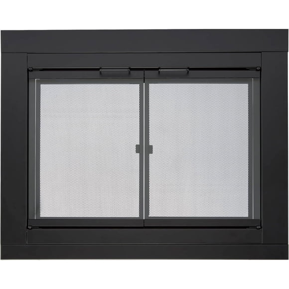 Bluegrass Living Harland Fireplace Glass Doors With Screen, Small - Model# HLFD-SM