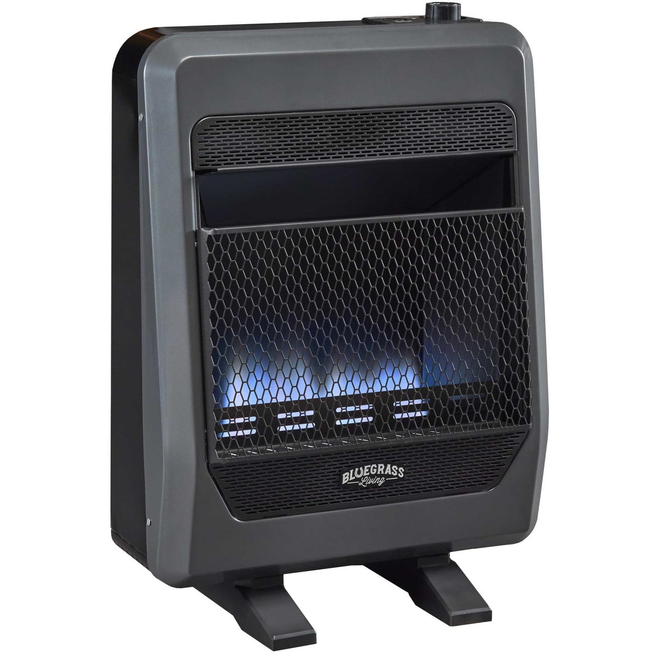 Bluegrass Living Natural Gas Vent Free Blue Flame Gas Space Heater With  Blower and Base Feet - 20,000 BTU, T-Stat Control - Model# B20TNB-BB -  Walmart.com