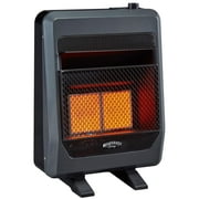 Bluegrass Living Natural Gas Vent Free Infrared Gas Space Heater With Blower and Base Feet - 20,000 BTU, T-Stat Control - Model# B20TNIR-BB