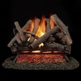 thumbnail image 1 of Bluegrass Living Vented Natural Gas Fireplace Log Set With Remote Control Kit - 24 in. Rustic Oak, 55,000 BTU - Model# BVL24-3-RO, 1 of 5