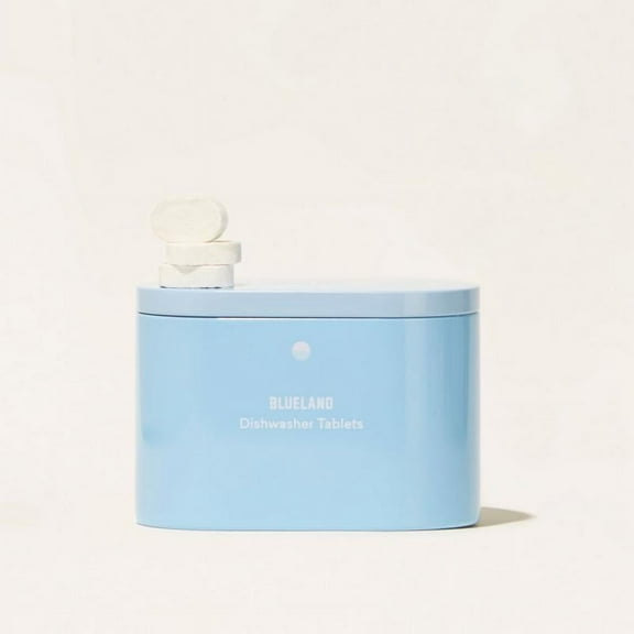 Blueland Dishwasher Tablets, Plastic-Free Plant-Based Eco-Friendly Dish Soap with Storage Tin