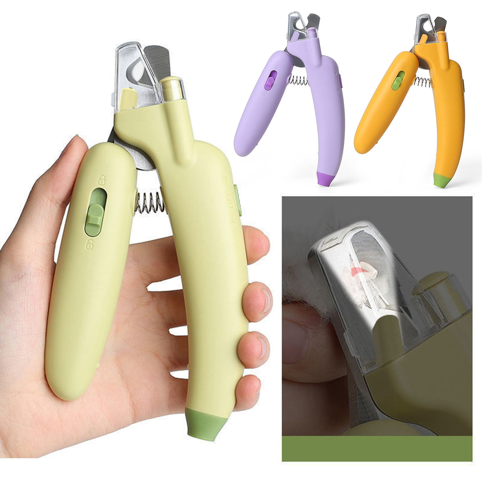 View of Bullpaw LED Pet Nail Clippers with Built-in Light Safe Easy Nail ...
