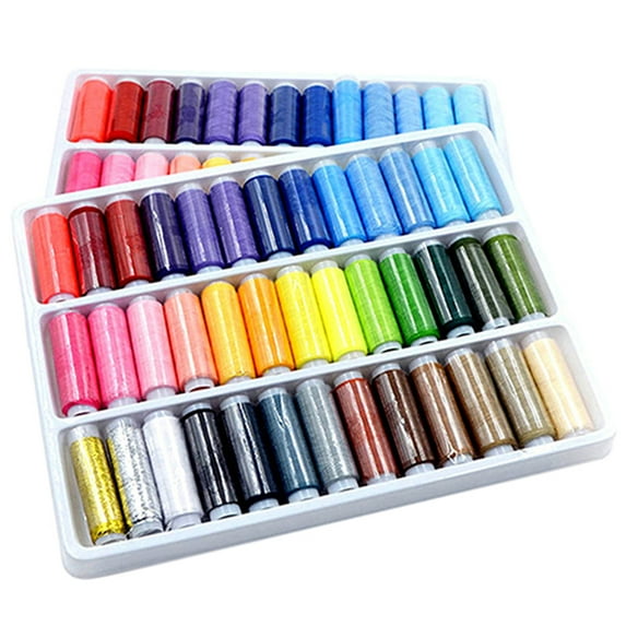 Bluelans Sewing Thread Mixed Colors Convenient Polyester Yarn Sturdy Stitching Thread for Home