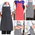 thumbnail image 1 of Bluelans Women Men Cooking Chef Kitchen Restaurant Bib Apron Dress with 2 Pockets Gift, 1 of 6