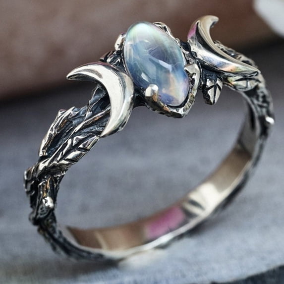 Xinyolin Women Ring Exquisite Fine Workmanship - Silver Color Retro Fashion Ring for Daily Wear