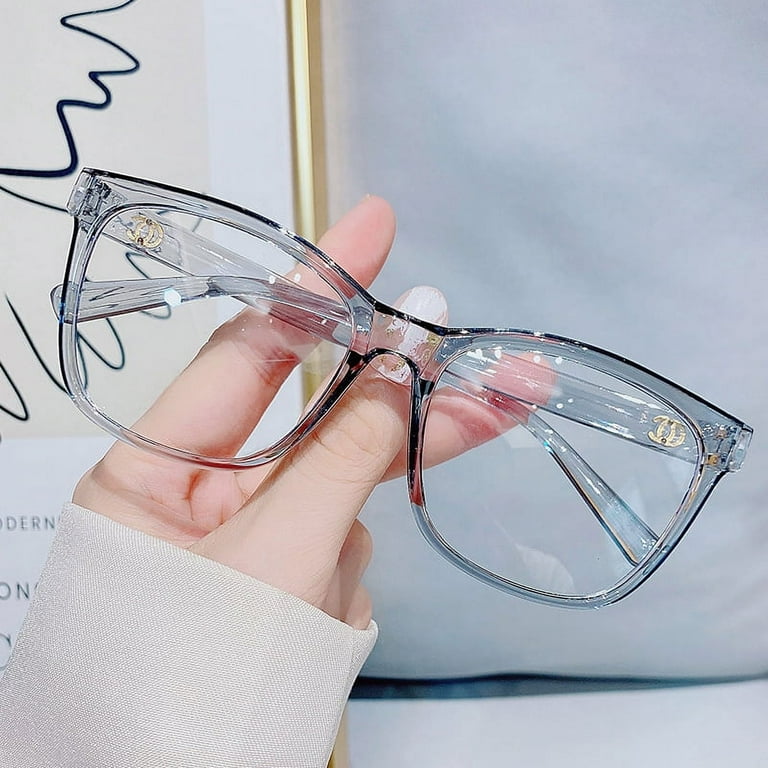 Bluelight blocking Glasses Round Thin Frame Flat Lens with