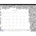 2024 DoodlePlan Monthly Coloring Desk Pad Calendar, 12 Months, January