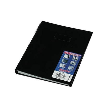 Blueline NotePro Notebook 11 x 8 1/2 White Paper Black Cover 150 Ruled Sheets A10300BLK