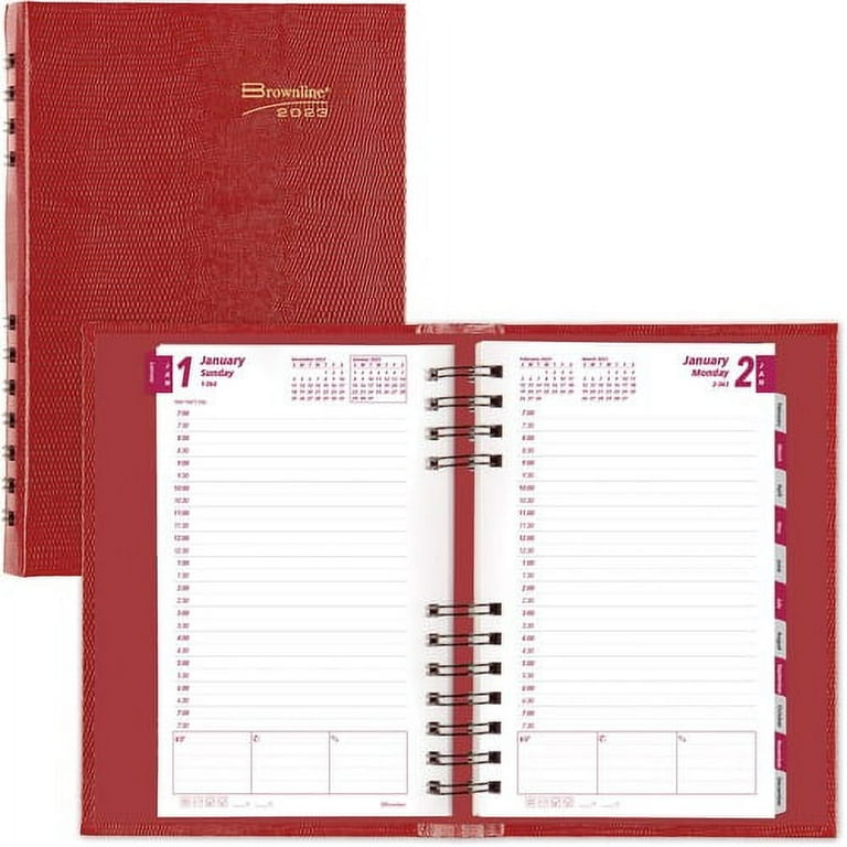 Blueline Brownline Coilpro Daily Appointment Planner - Daily - January 2024 - December 2024 - 7:00 AM to 7:30 PM - Half-hourly - 5 Blueline Brownline Coilpro Daily Appointment Planner - Daily - January 2024 - December 2024 - 7:00 AM to 7:30 PM - Half-hourly - 5