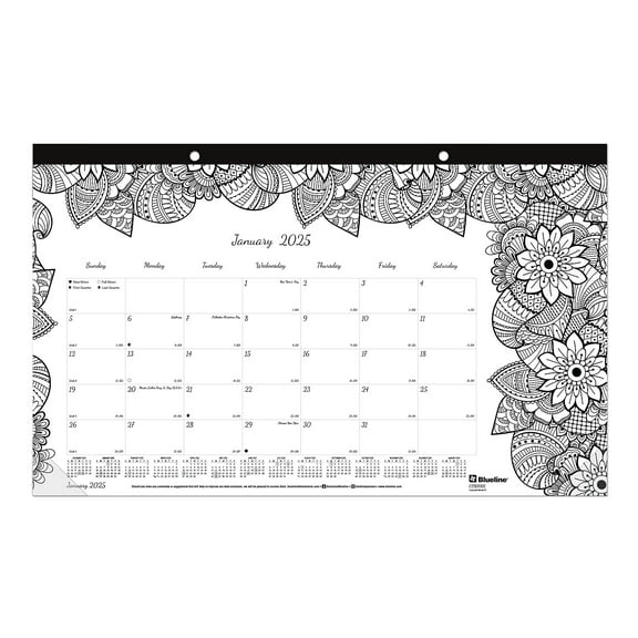 Blueline DoodlePlan Calendar