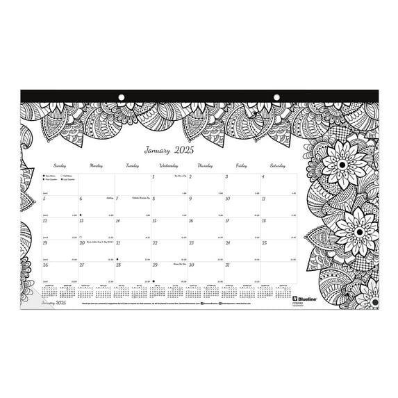 Blueline DoodlePlan Calendar