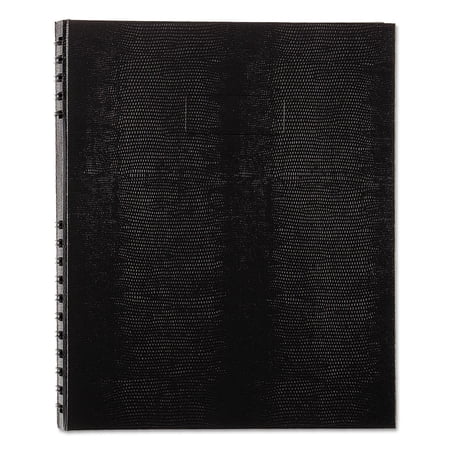 NotePro Notebook, 1-Subject, Medium/College Rule, Black Cover, (75) 11 x 8.5 Sheets